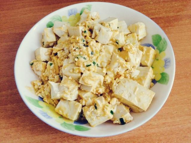 咸蛋黄豆腐的做法