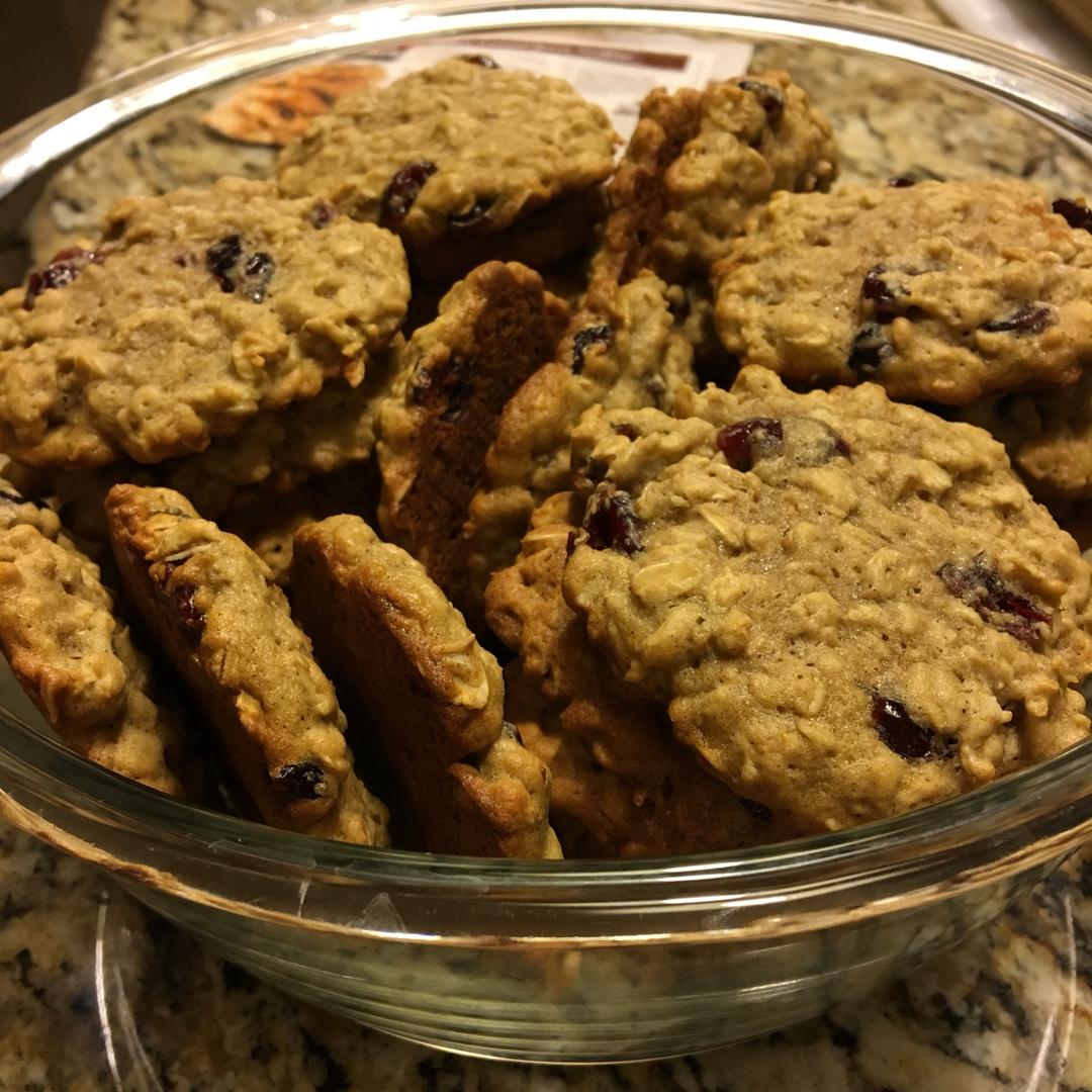 蔓越莓红糖燕麦饼干