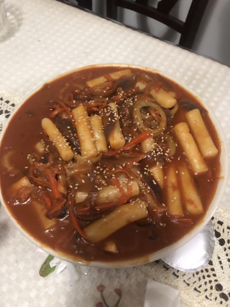 韩式辣炒年糕（or网红芝士套路之芝心年糕）