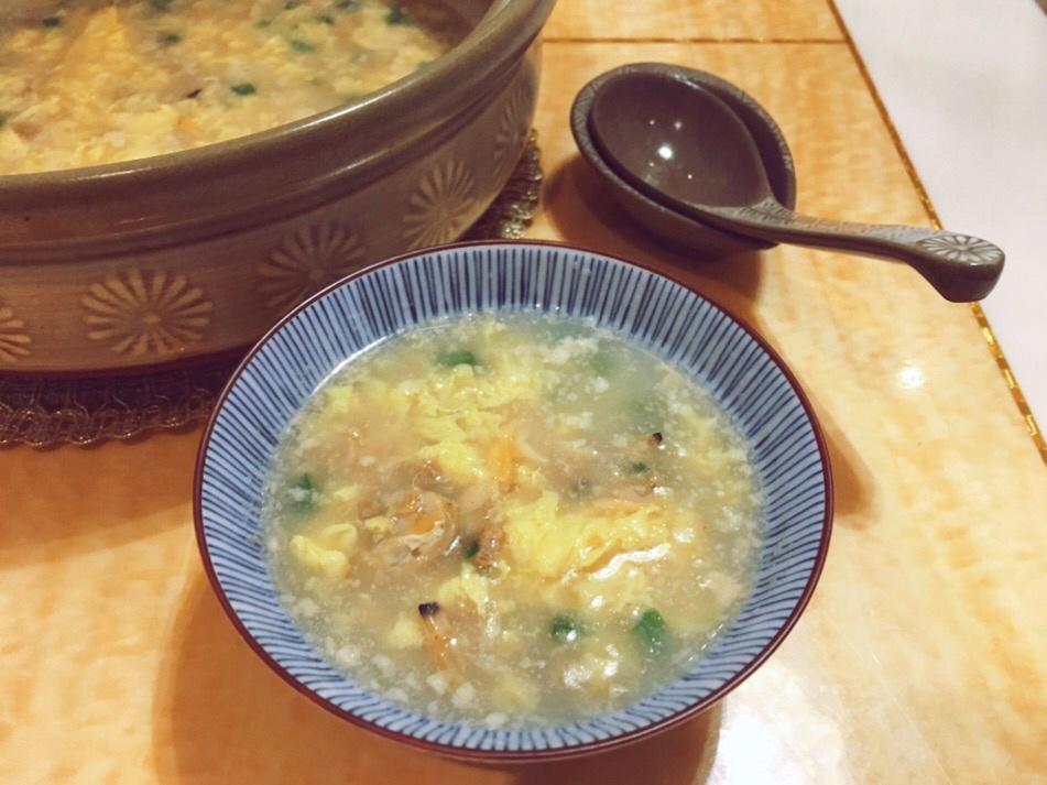 蛤蜊蛋花咸汤
