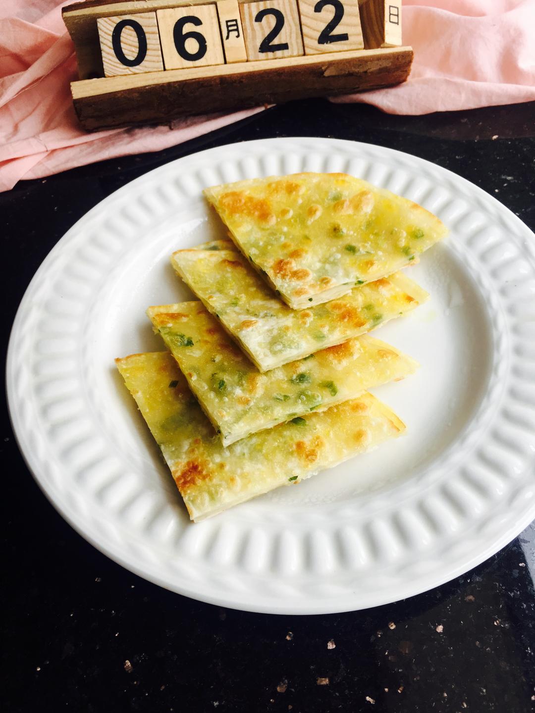 饺子皮版葱油饼