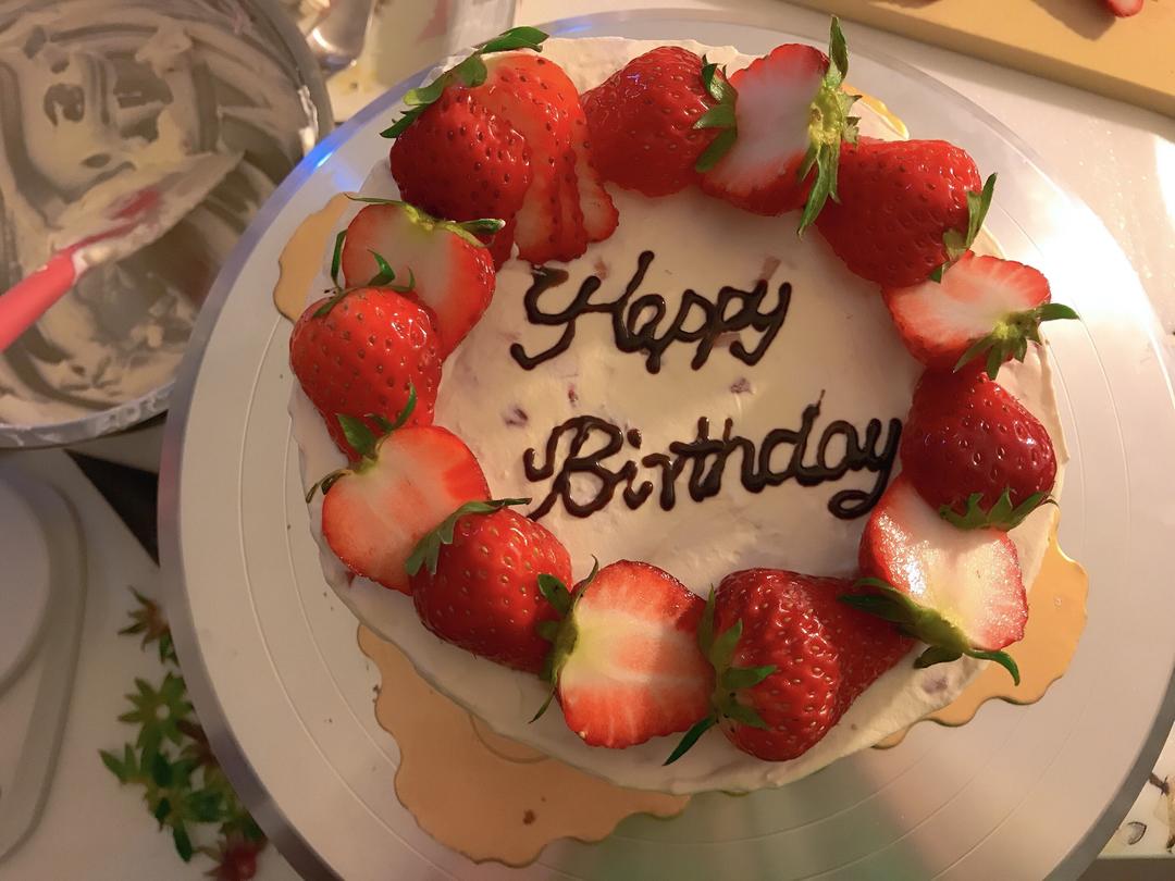 六寸戚风和我做的生日蛋糕们