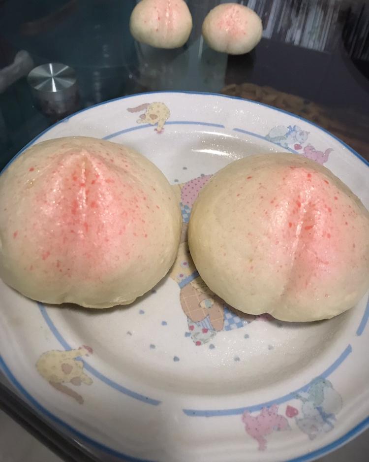 寿桃馒头（水蜜桃馒头）