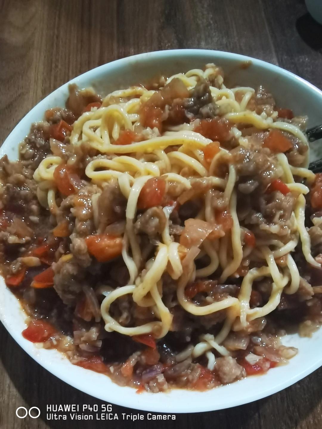 番茄肉酱意面