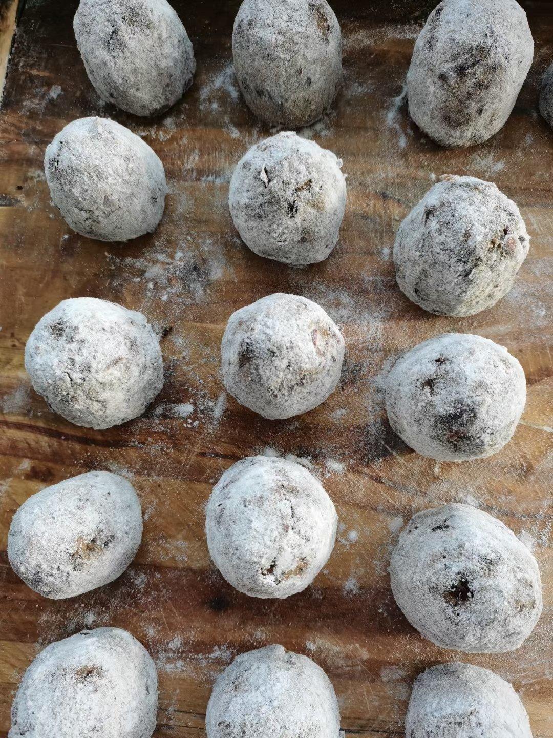 红豆黑米水晶粘豆包，免发面！健康营养养生杂粮包