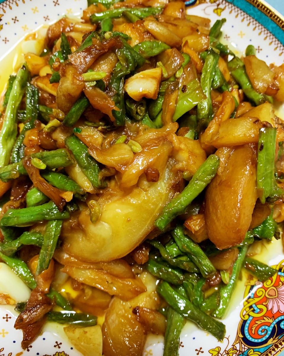 豇豆炒茄子