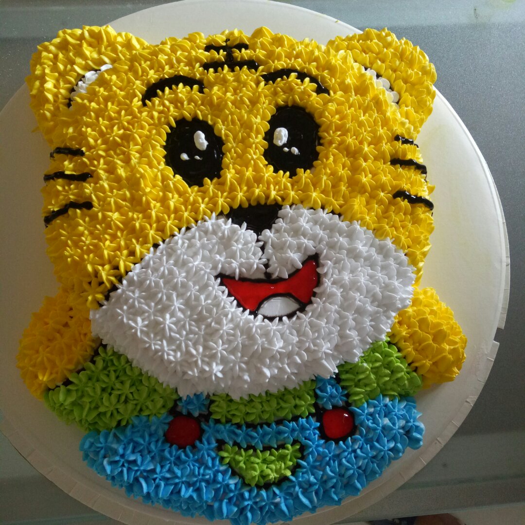 小妖e7pg做的巧虎造型蛋糕