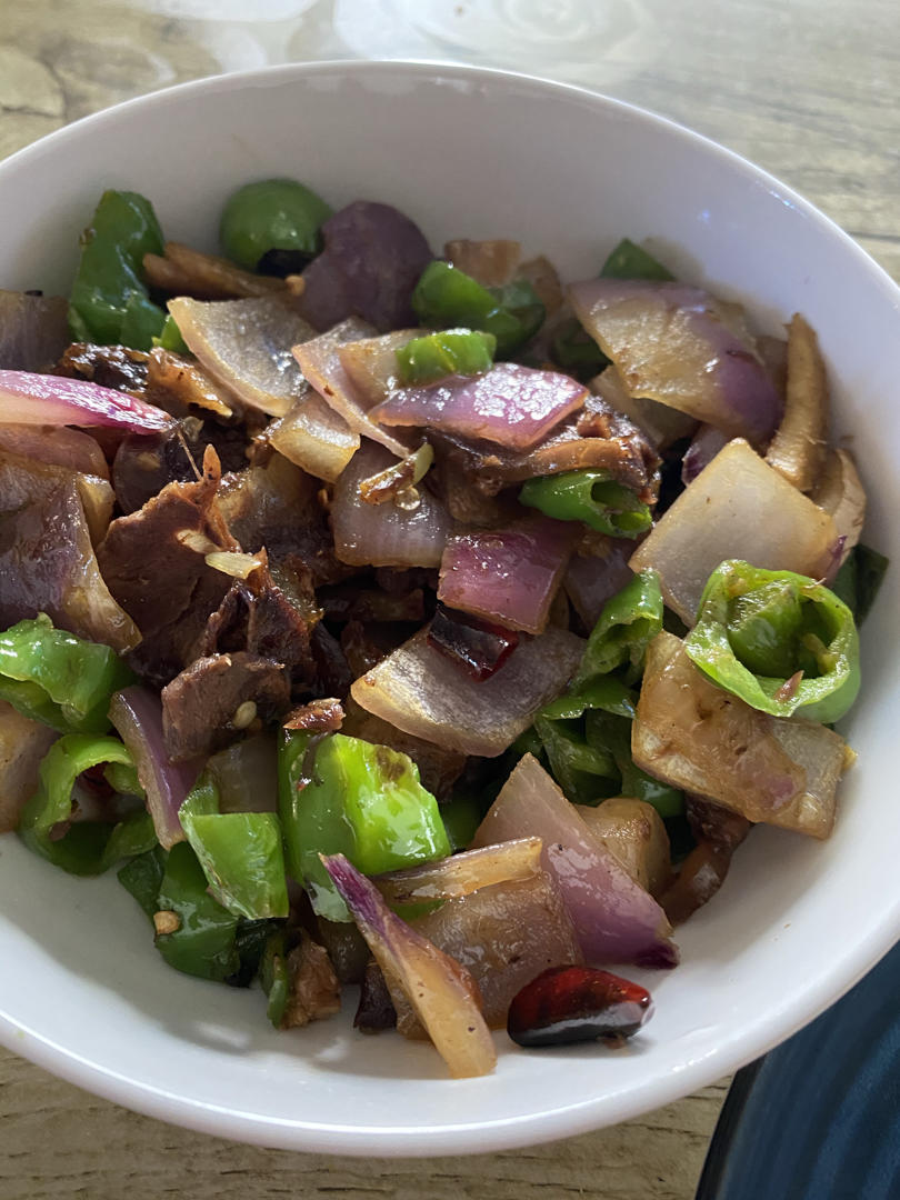 超下饭辣炒卤牛肉