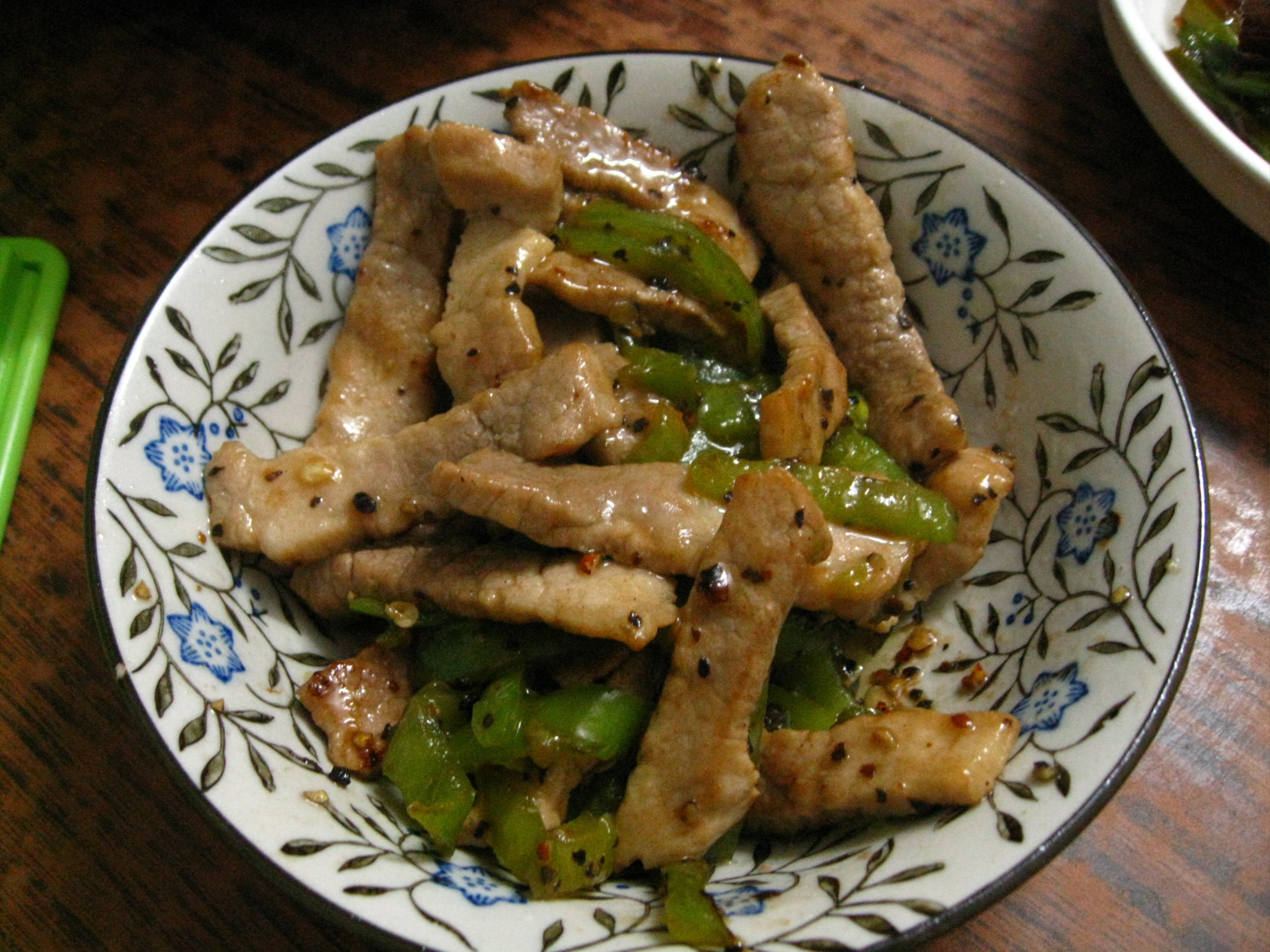青椒炒肉丝