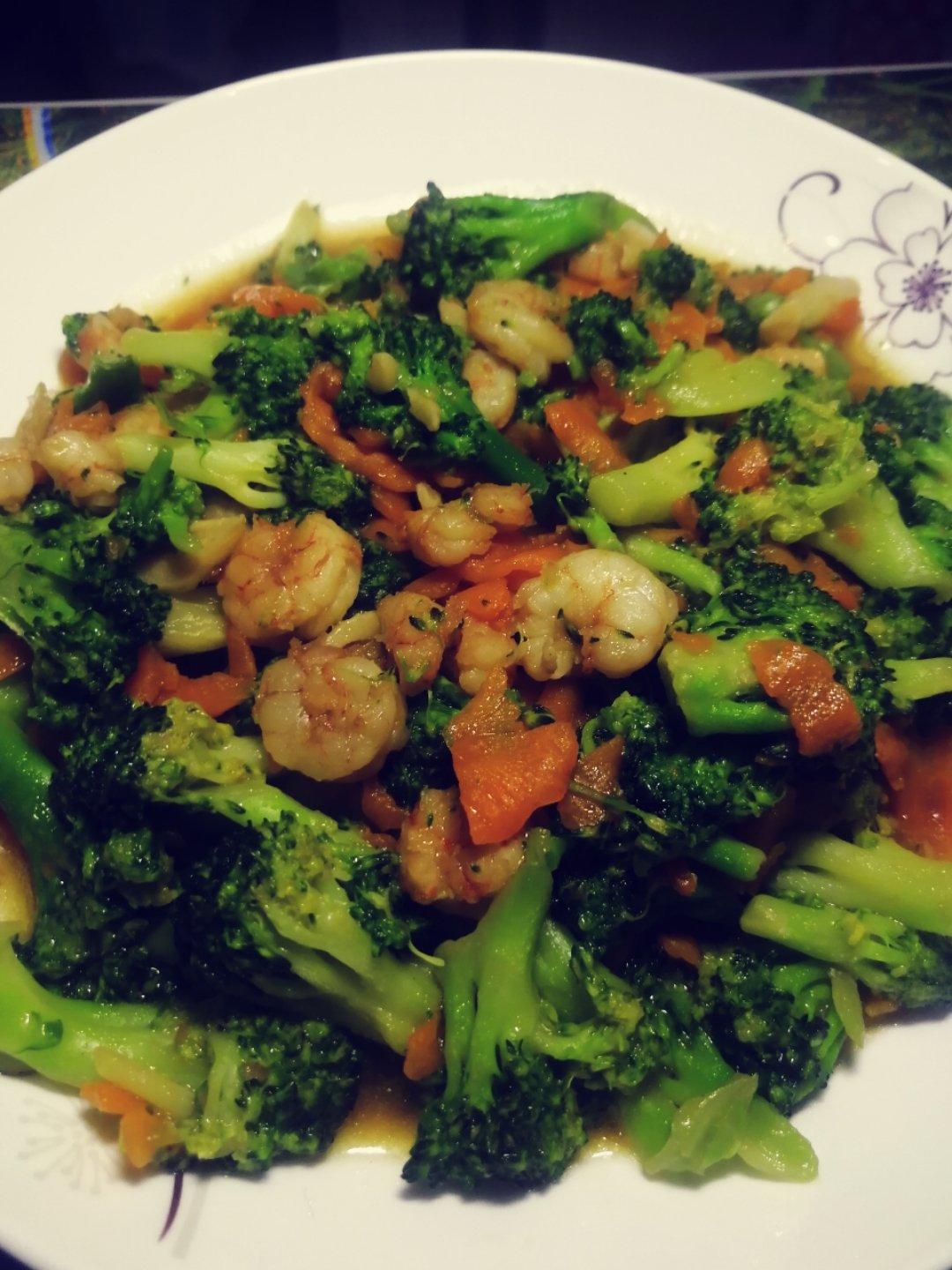 西兰花炒虾仁🍤