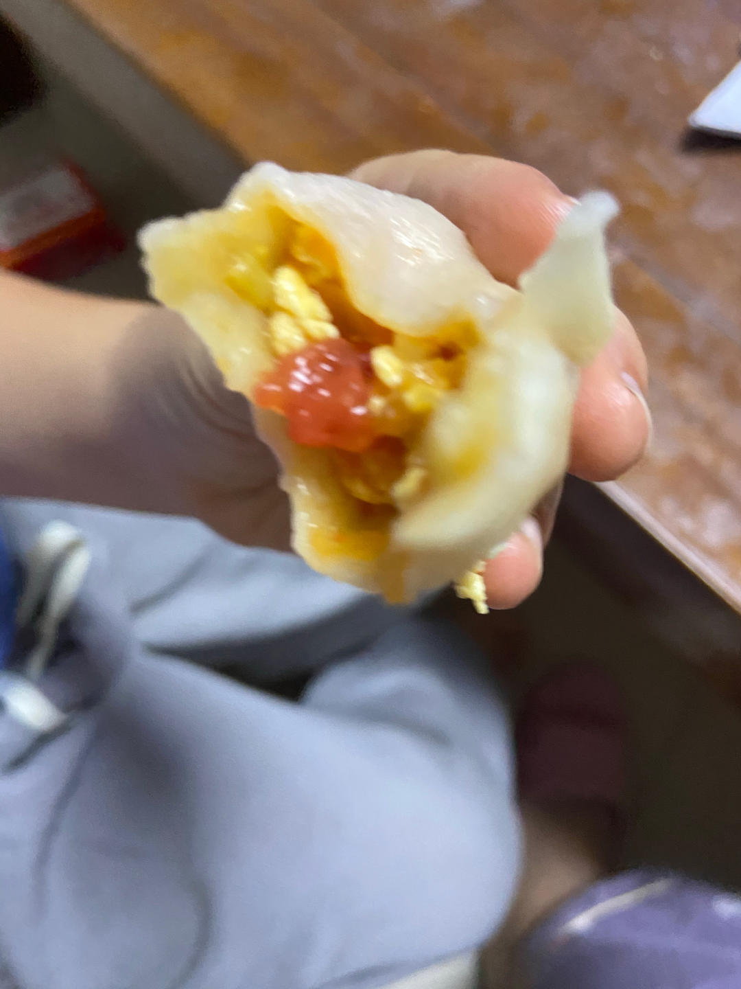 西红柿鸡蛋馅儿水饺