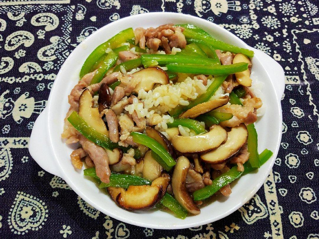 肉丝青椒盖饭