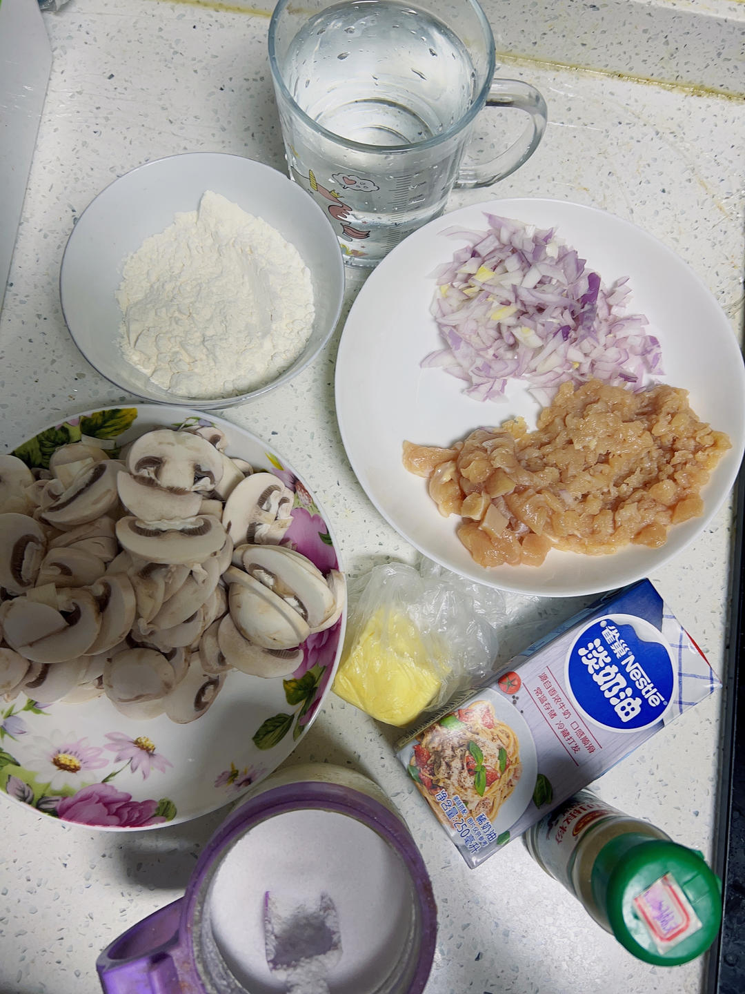 奶油鸡茸蘑菇汤（必胜客同款）