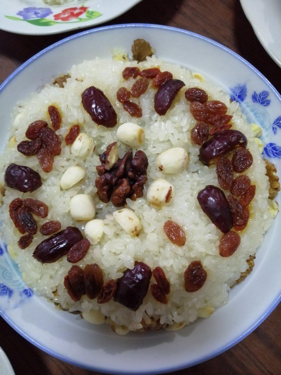 【猪油夹沙八宝饭】古法蒸糯米