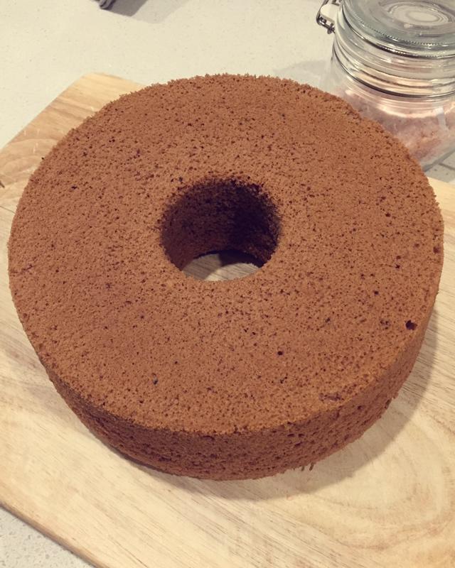 8寸巧克力戚风蛋糕