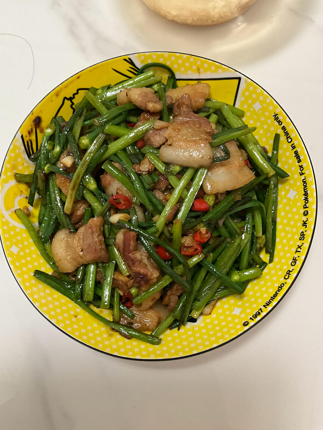 韭菜花炒肉