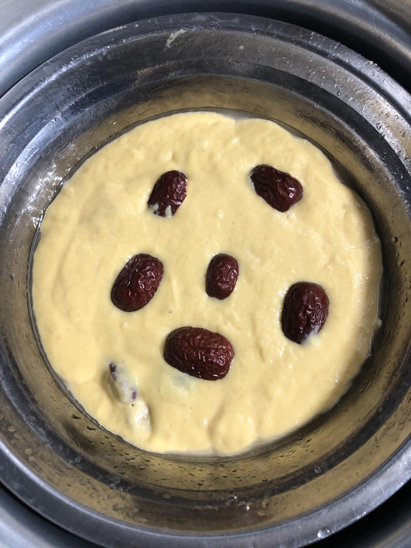 玉米面鸡蛋发糕（零失败）