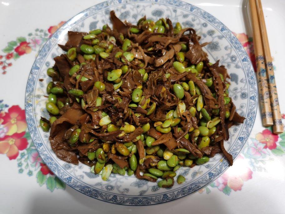 笋干炒毛豆