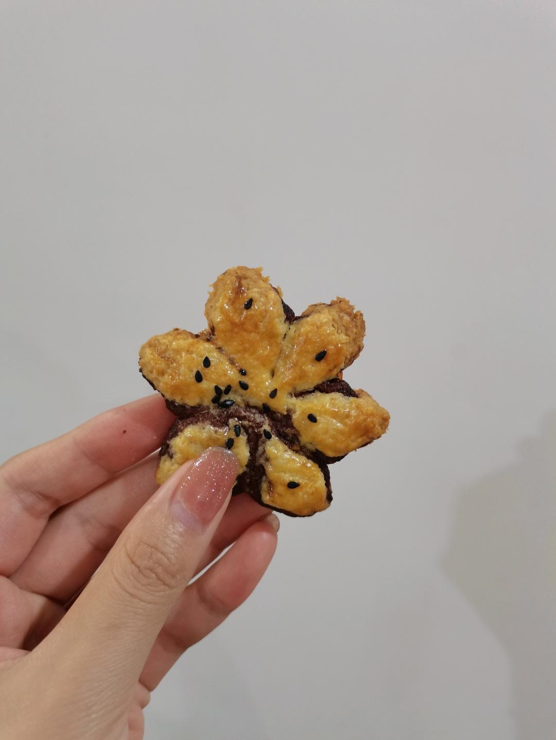 超简单蛋挞皮版桃花酥0️⃣难度