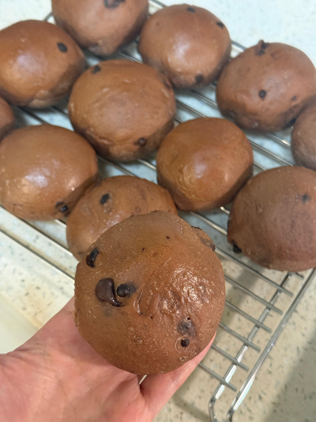 人见人爱的巧克力爆浆欧式餐包（一次发酵）