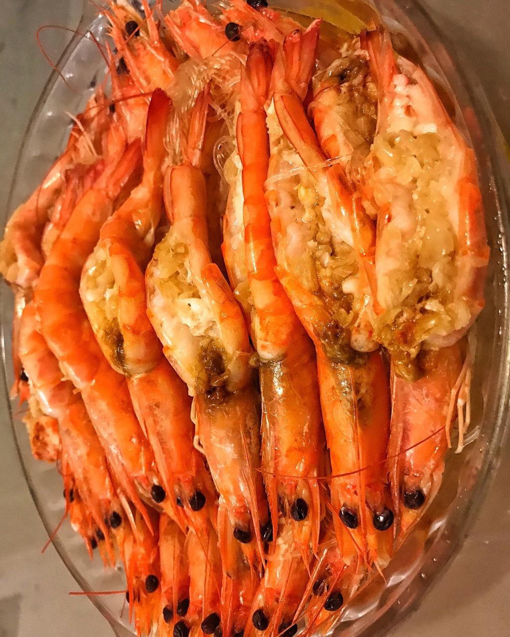 蒜蓉粉丝蒸虾（凹造型版）