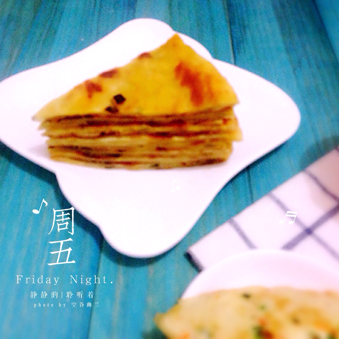 饺子皮版葱油饼