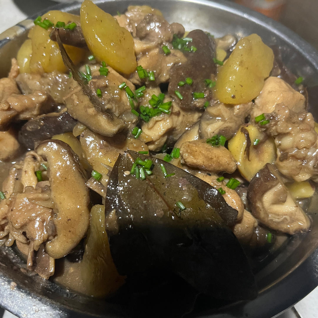香菇板栗焖鸡