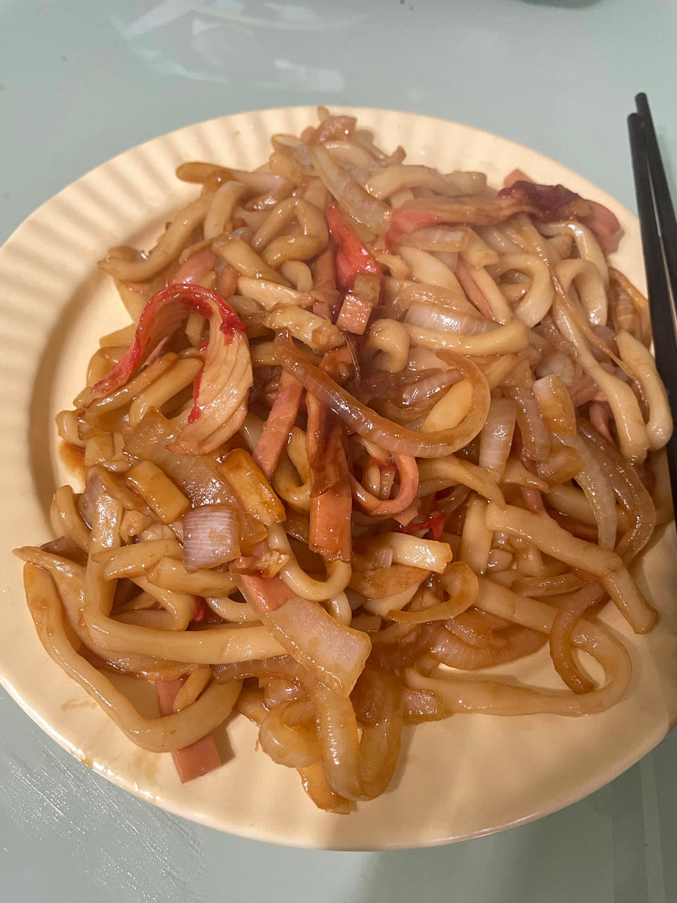 好吃到流泪的鸡蛋炒乌冬