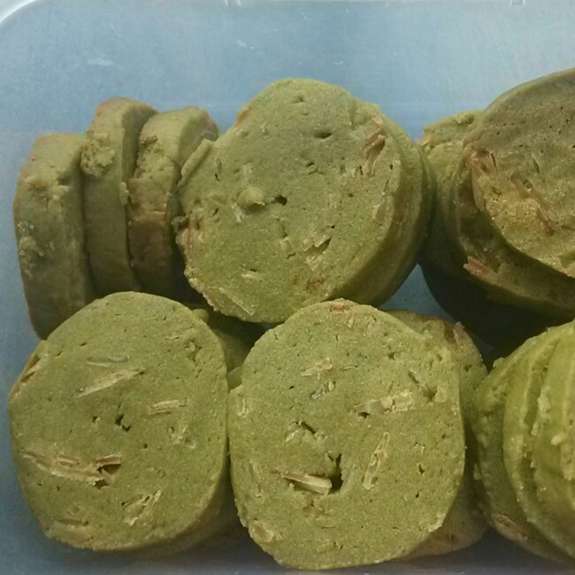 抹茶椰片饼干