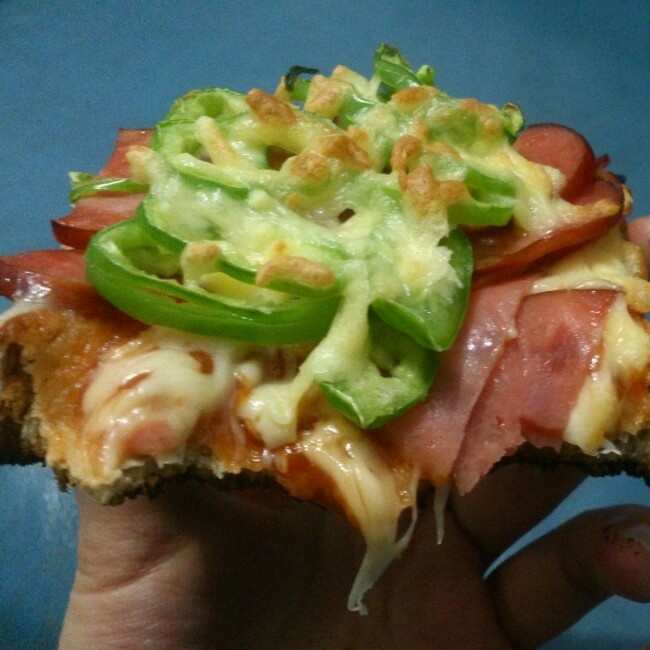 吐司培根小批萨