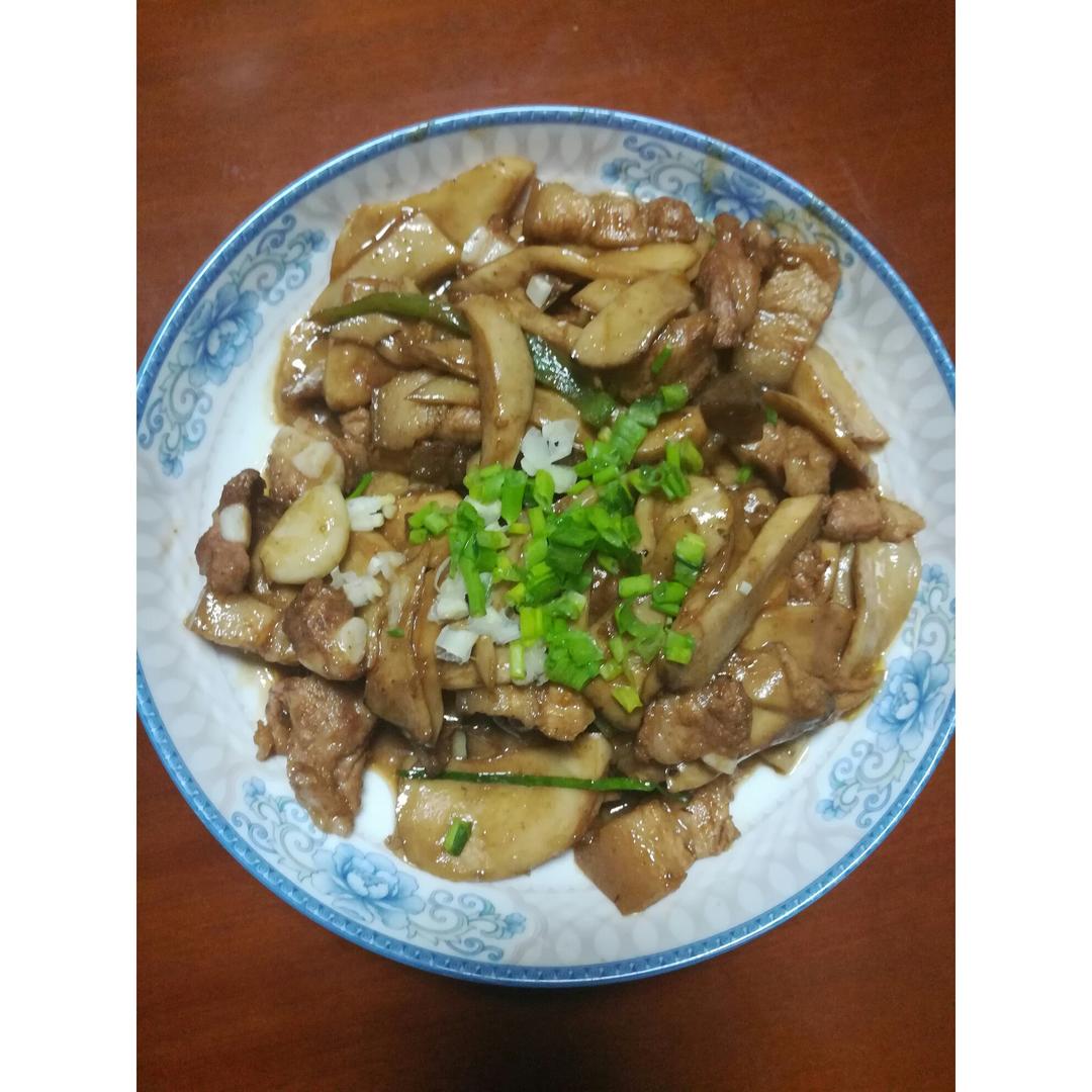 肉炒杏鲍菇