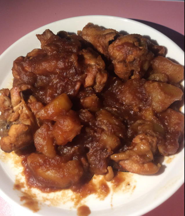 土豆焖鸡腿