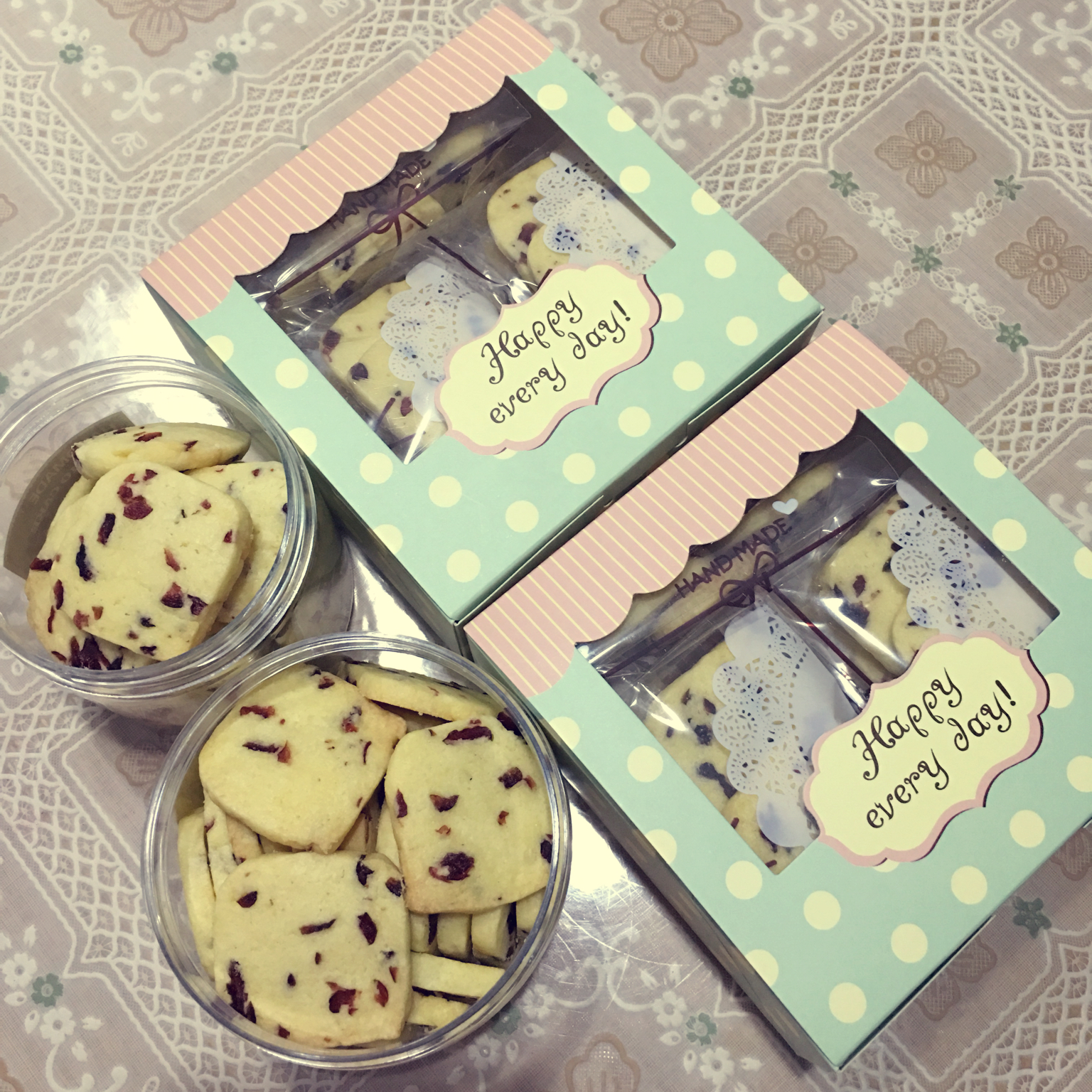 低糖少油版蔓越莓饼干