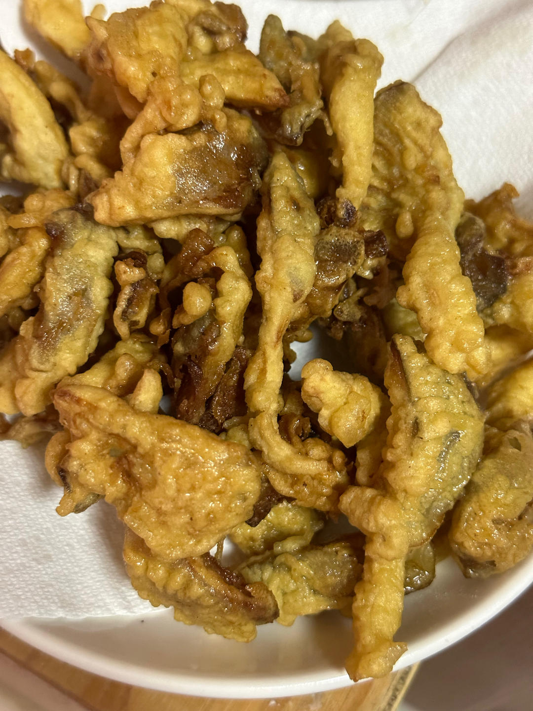 干炸蘑菇的做法，大人小孩都喜欢