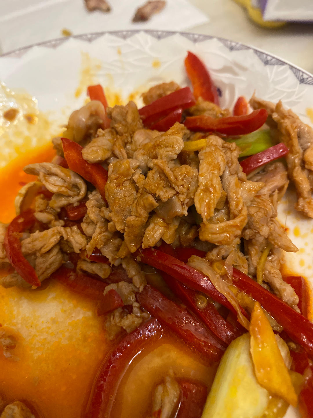 红椒肉丝（甜椒肉丝）