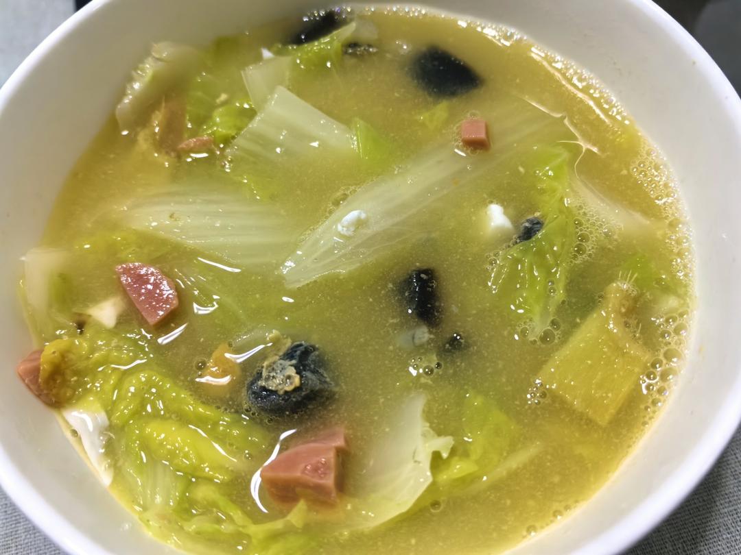上汤娃娃菜（皮蛋➕咸鸭蛋版）