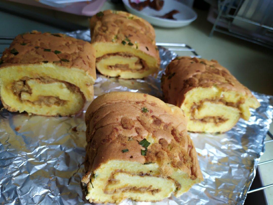 香葱肉松卷 蛋糕卷-无敌美味