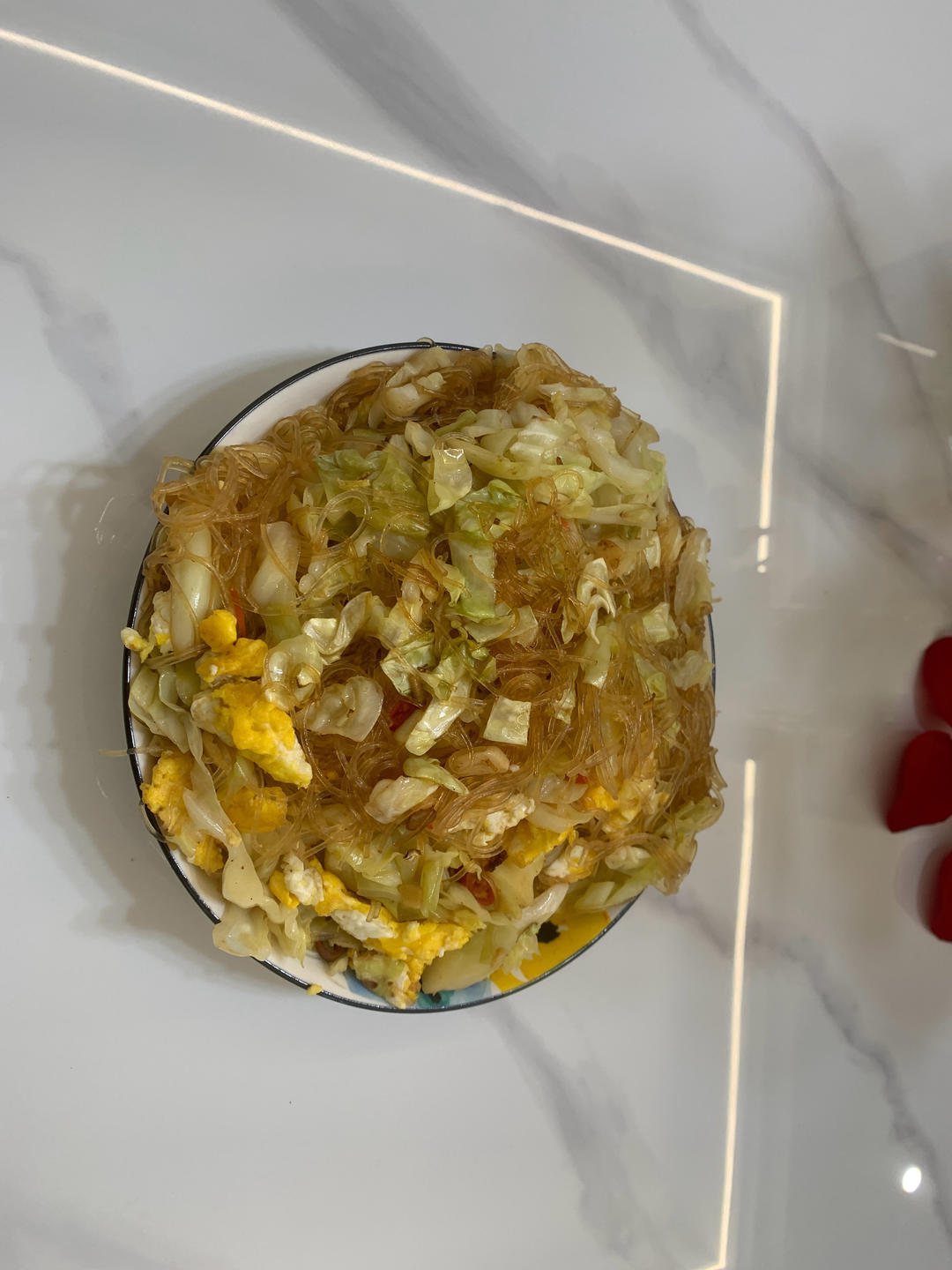 粉丝炒包菜