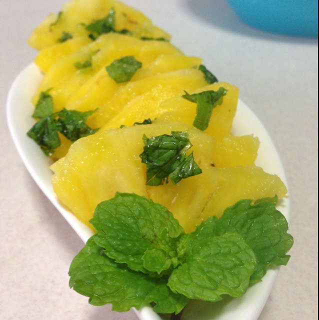 善良的肉妈做的薄荷菠萝