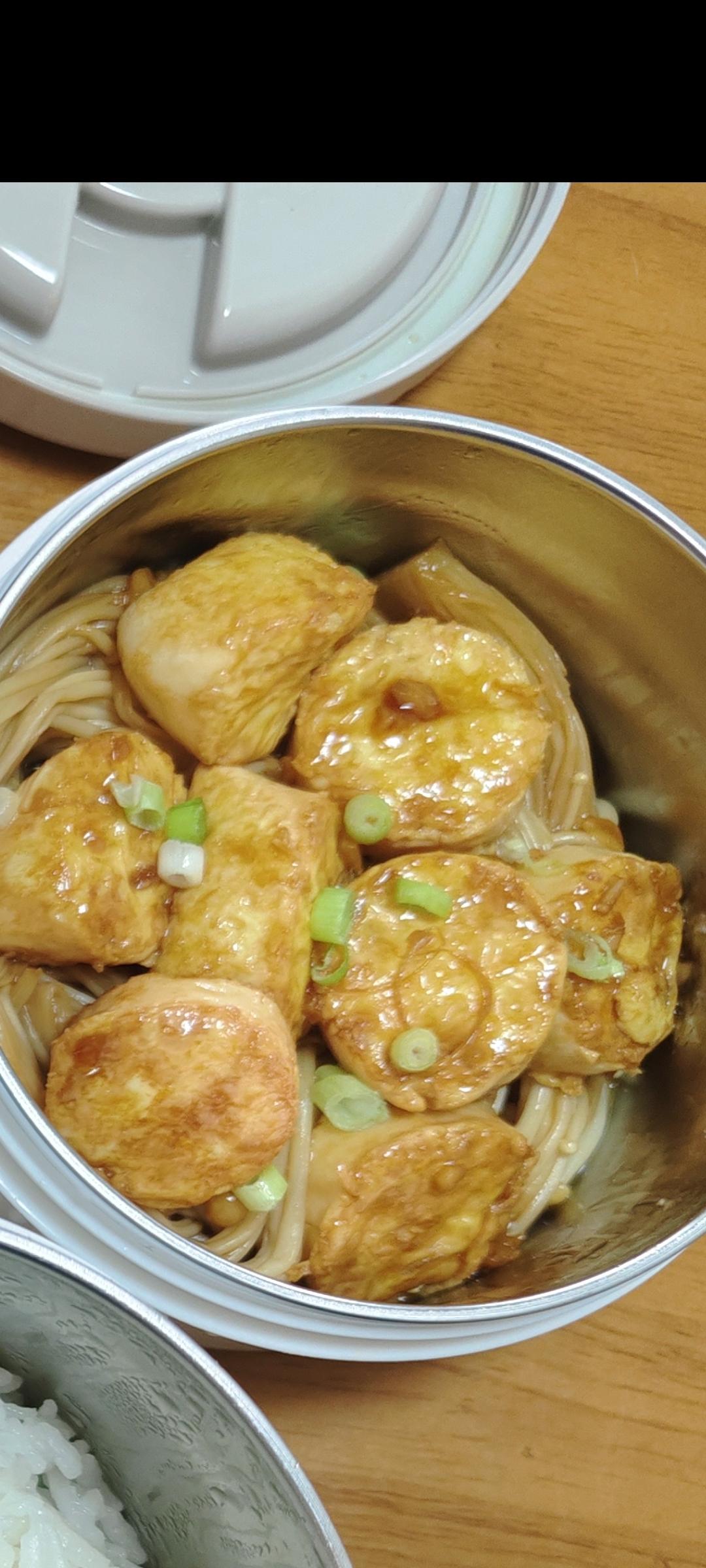 超级下饭菜--金针菇日本豆腐