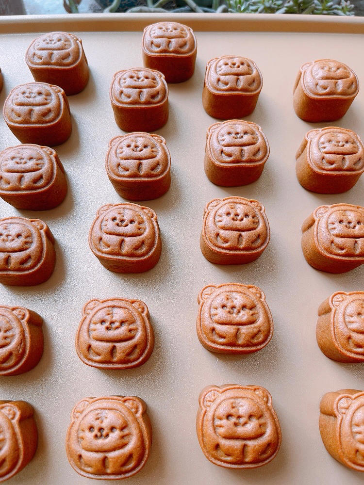 黑糖椰蓉蔓越莓月饼㊙️花纹清晰立体不翻车