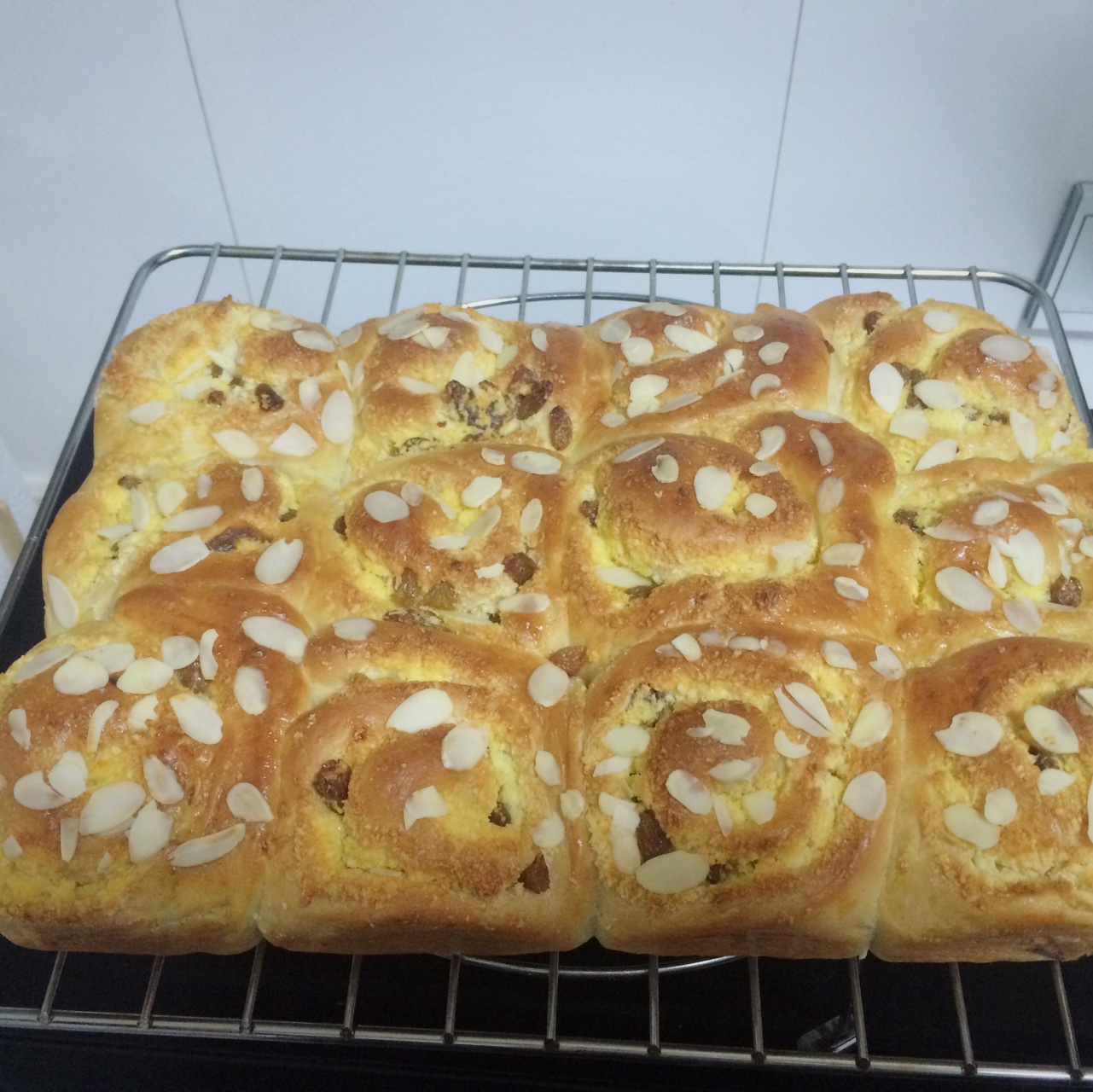 葡萄干椰蓉面包卷