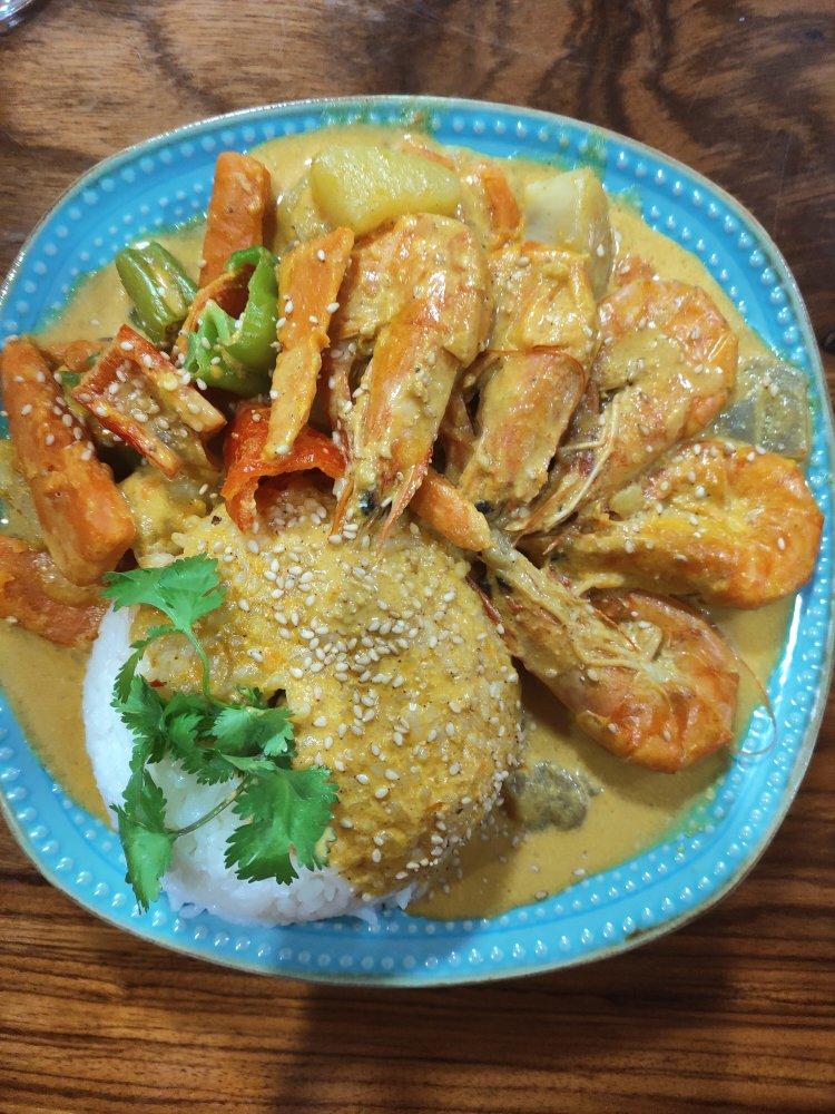 好吃到令人难为情的，私房咖喱虾