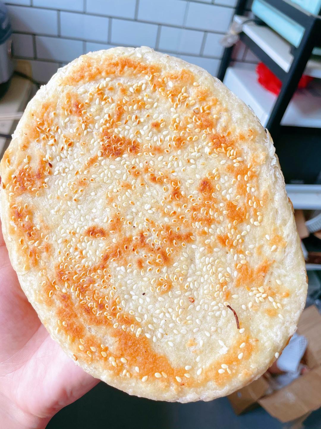 酥到掉渣的油酥烧饼