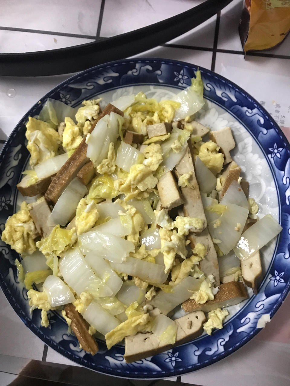 娃娃菜香干炒蛋（减肥）