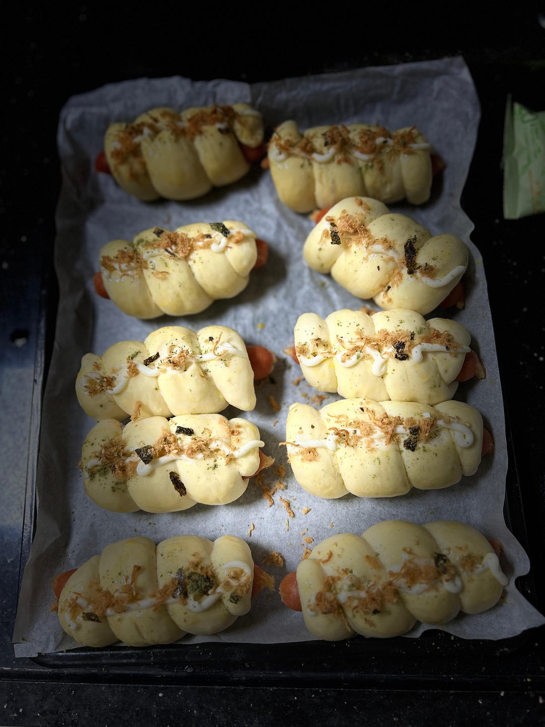 一口爆汁肠仔包                          超松软超好吃