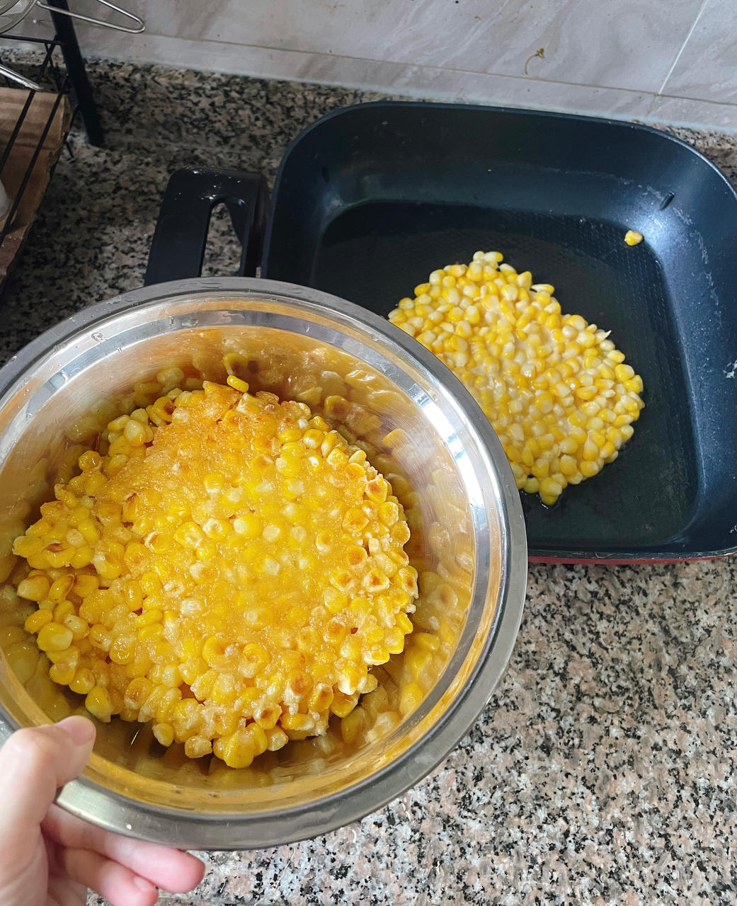 宝宝辅食:奶香玉米烙
