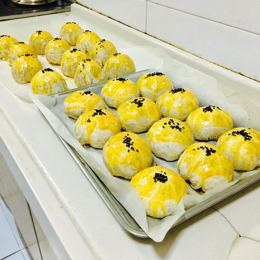 肉松麻薯蛋黄酥💕