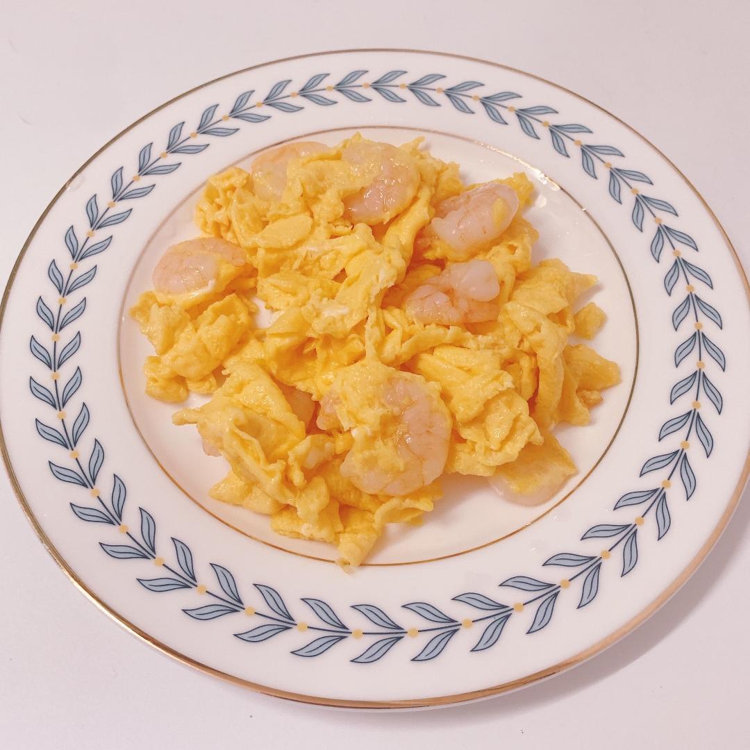 【低脂做法】虾仁豌豆炒蛋