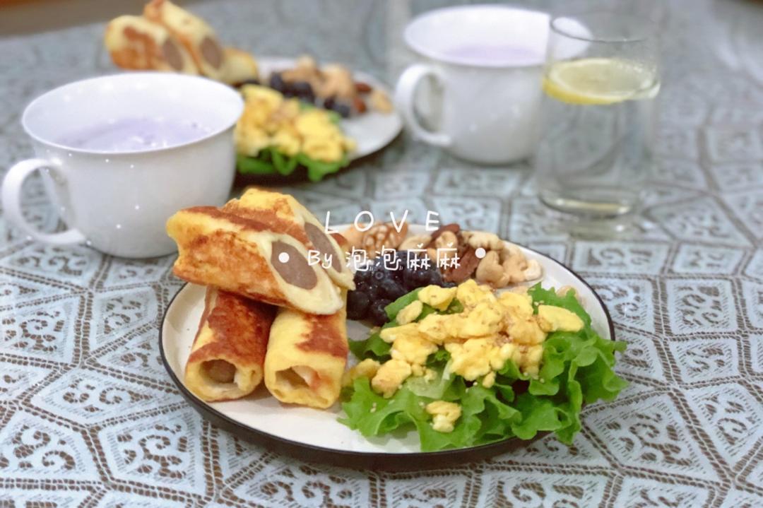 早餐吃什么—火腿吐司卷
